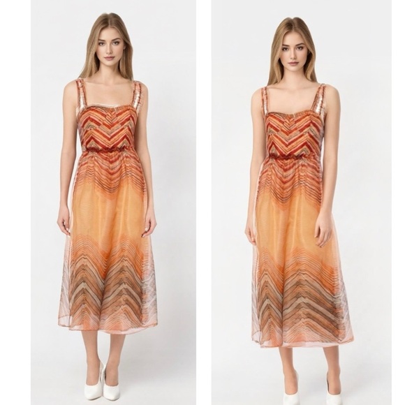 Ulla Johnson Gisele Watercolor Print Silk Sleeveless Midi
Cocktail Dress size 6 - Picture 4 of 12